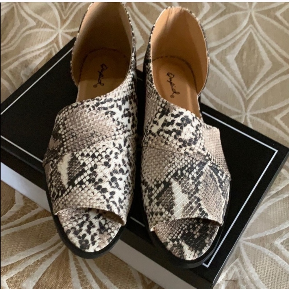 Snake skin shoes